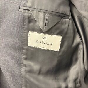 Canali Checked Gray Men's suit